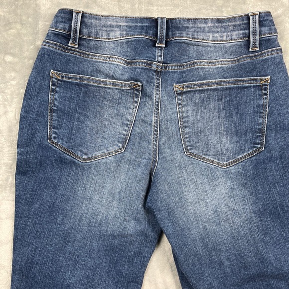 Maurices Womens Medium Blue Wash Denim Skinny Jeans Regular Fit Stretch - Picture 12 of 14